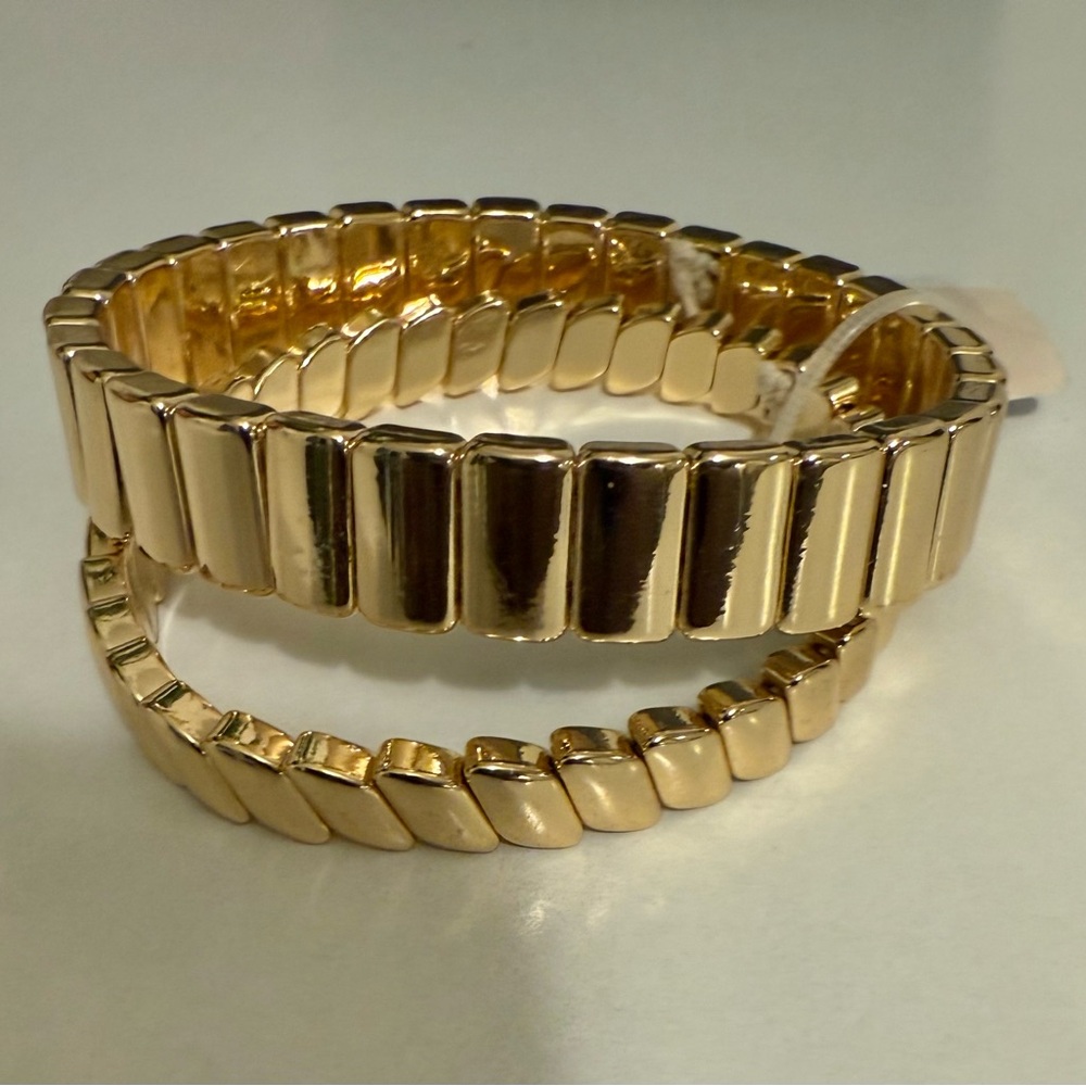 Macy’s Gold Stretch Bracelets (2 pack)